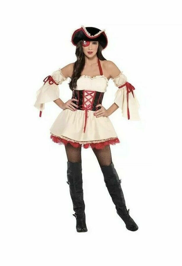Amscan Foxy First Mate Fancy Dress UK Size 8-10 RRP 14.99 CLEARANCE XL 4.99